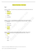 (answered 2021) SOCS 350  Final Exam  guide