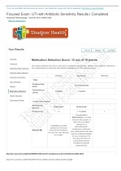 NURS 5304 UTI with Antibiotic Sensitivity  Medication Selection GRADED A