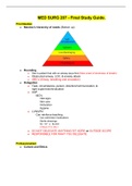 MED SURG 207 - Final Study Guide.