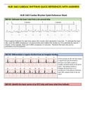 NUR 3463 CARDIAC RHYTHMS QUICK REFERENCES WITH ANSWERS / NUR3463 CARDIAC RHYTHMS QUICK REFERENCES WITH ANSWERS (LATEST 2021) | RASMUSSEN COLLEGE 