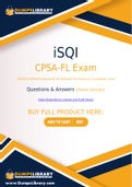 iSQI CPSA-FL Dumps - You Can Pass The CPSA-FL Exam On The First Try