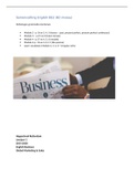 Samenvatting Business Engels + Excersises