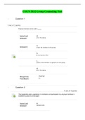 COUN 5832 Group Counseling Test - Questions and Answers, Latest Version