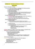 NURSING 327 - OB Maternal Newborn ATI Exam Study Guide.