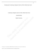 SOCW 6090 Assignment 3 Psychopathology Final;Conducting a Diagnostic Interview With a Mental Status Exam