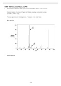 Exam |Elaborations| CHEM 102 General Chemistry Mass and IR Spec qns