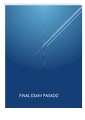                                                                 FINAL EXAM PASADO