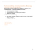 Samenvatting Communication Strategy _GMS_