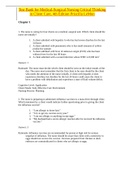 Test Bank for Medical-Surgical Nursing Critical Thinking  in Client Care, 4th Edition Priscilla LeMon 9All chpaters complete, Question & Answers)