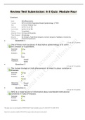 IHP 515 Population-Based Epidemiology 4-3 Quiz: Module Four. Southern New Hampshire University