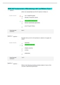 BIOS 242 Fundamentals of Microbiology with Lab Midterm Exam 1 (2022/2023) Answered Retake all correct answers.