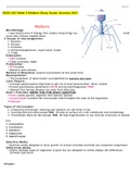 BIOS 242 Week 4 Midterm StudyGuide: Summer 2021/2022.