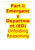 Case nursing (nur 601) (nursing (nur 601)) Part I: Emergency Department (ED)  Currently  Updated 2021/2022