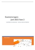 Examenvragen fase 2 juni logopedie en audiologie