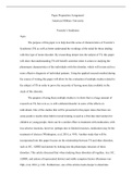 Example  Paper  Preparation  Assignment    1  .doc    Paper Preparation Assignment  American Military University  Tourette s Syndrome  Topic  The purpose of this paper is to help describe some of characteristics of Tourette s Syndrome (TS) as well as bett