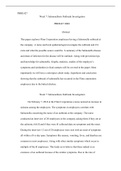 epidemiology  paper.docx    PBHE427  Week 7: Salmonellosis Outbreak Investigation  PBHE427 D001   Abstract  This paper explores Flinn Corporation employees having a Salmonella outbreak at the company. A nurse and local epidemiologist investigate the outbr