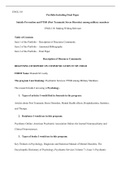 ENG110  Updated  Final  Submission1.docx  ENGL110  Portfolio Including Final Paper  Suicide Prevention and PTSD (Post Traumatic Stress Disorder) among military members  ENGL110: Making Writing Relevant   Table of Contents  Item 1 of the Portfolio   “ Desc