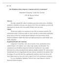 Mindfulness  study  on  depression .docx  PSY 290  Does Mindfulness Reduce Depressive Symptoms and Stress in Individuals?  Department of Psychology, Arizona State University  PSY 290: Research Methods   Abstract  Objective  This study examined the results