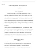 MGMT  315  week  6  paper.docx  MGMT315  GLOBAL COMMUNICATION AND ITS CHALLENGES   MGMT 315  Global Communication Abstract  Any giving Organization that is operating in the United States for the past 20 to 25 years, it must have an overseas branch, factor