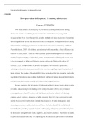 Week  3  delinquency  among  adolescents.edited    1  .docx  How prevalent delinquency is among adolescents  CMRJ206  How prevalent delinquency is among adolescents  Course: CMRJ206  This essay focuses on identifying the prevalence of delinquent behavior 