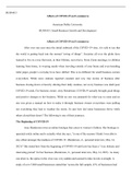 Week  2 final  draft.docx  BUSN415  Affects of COVID-19 on E-commerce  American Public University  BUSN415: Small Business Growth and Development  Affects of COVID-19 on E-commerce  After over one year since the initial outbreak of the COVID-19 virus, it 