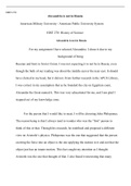 Week  2  Alexandria.docx  HIST 270  Alexandria is not in Russia  American Military University / American Public University System  HIST 270: History of Science  Alexandria is not in Russia  For my assignment I have selected Alexandria. I chose it due to m