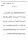 Week  1  Assignment.docx  Running head: CYBERSECURITY BREACH                                                                            1  BUSN320  Cybersecurity Breach  American Public University BUSN320: Principles of E Business   Cybersecurity Breach  