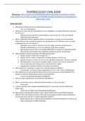 NUR2474 Pharmacology Final Study Guide