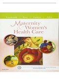 Test Bank for Maternity and Womens Health Care 11th Edition by Lowdermilk. All Chapter 1-37. Q&A Plus Explanation. 413 Pages. All Answers Are Correct.