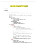 NUR 213 - EXAM 2 STUDY GUIDE.