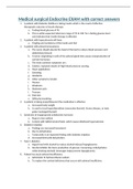 Medical surgical Endocrine EXAM with correct answers