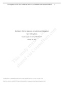 NRS 451VN Week 2 Assignment Benchmark, Effective Approaches in Leadership and Management – Nurse Staffing Ratios.