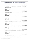 Summer 2021 RLGN 104- B21 LUO / RLGN 104 Quiz 3 (questions and answers)