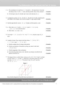 Pearson Edexcel AS and A Level Mathematics, New Spec 2015, Pure Mathematics Year 2 Unit Test 12: Vectors QUESTION PAPER