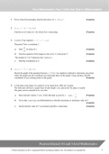 Pearson Edexcel AS and A Level Mathematics, New Spec 2015, Pure Mathematics Year 1 (AS) Unit Test 6: Differentiation QUESTION PAPER