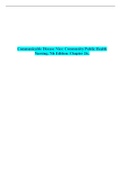  Communicable Disease Nies: Community/Public Health Nursing, 7th Edition: Chapter 26..