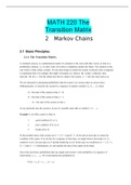  MATH 220 The Transition Matrix