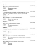  BSC 2346 Module 3 Quiz (5 Versions) / BSC2346 Quiz 3 (Latest): Human anatomy and physiology: Rasmussen College (Already graded A)