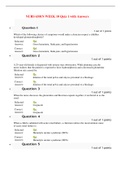 NURS 6501N WEEK 10 Quiz 1 with Answers (LATEST)