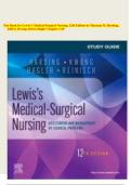 Test Bank for Lewis Medical Surgical Nursing 12TH Edition by By Mariann M. Harding, Jeffrey Kwong, Debra Hagler, and Courtney Reinisch/Updated Version 2023/2024/ All Chapters Covered(Chapter 1 to Chapter 69)/100% Correct Answers with Rationale/Graded A+/P