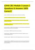 LOMA 281 Module 3 Lesson 3 Questions & Answers 100% Correct!!