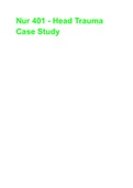 Nur 401 - Head Trauma Case Study