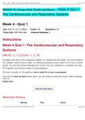 HPR205 The Human Body Health and Disease > Week 4 Quiz 1: The Cardiovascular and Respiratory Systems