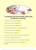 Cosmetology State Board Florida/ 200 Qs with Certified Ans/ 2024-2025.  An overactive sebaceous gland would produce: - Answer: oil  The technical name for a blackhead is: - Answer: Come done  Milia is more commonly referred to as: - Answer: White heads  A