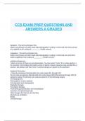 CCS EXAM PREPARATION QUESTIONS AND ANSWERS A GRADED