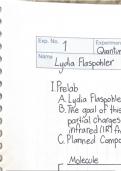 All labs for CHEM 334 Organic Chemistry II