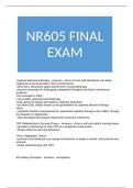 NR605 FINAL EXAM