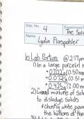 All labs 3-7 CHEM 334 : Organic Chemistry II Laboratory 