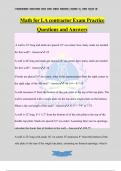 Math for LA contractor Exam Practice Questions and Answers