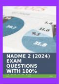 NADME 2 (2024) EXAM QUESTIONS WITH 100% CORRECT ANSWERS!!